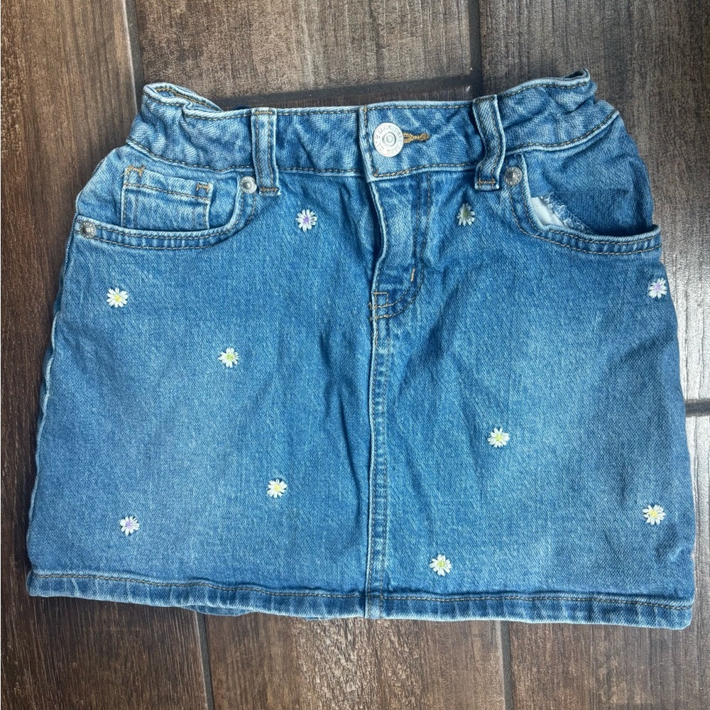 Cat & Jack Blue Denim Skirt girls 6/7
